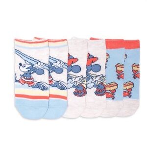 *NWT* Disney Mickey Mouse and Minnie Mouse Toddler Quarter Socks 3pk Size 2T-3T